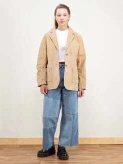 Vintage 70's Women Suede Blazer Jacket -Northern Grip Elizabete03 27