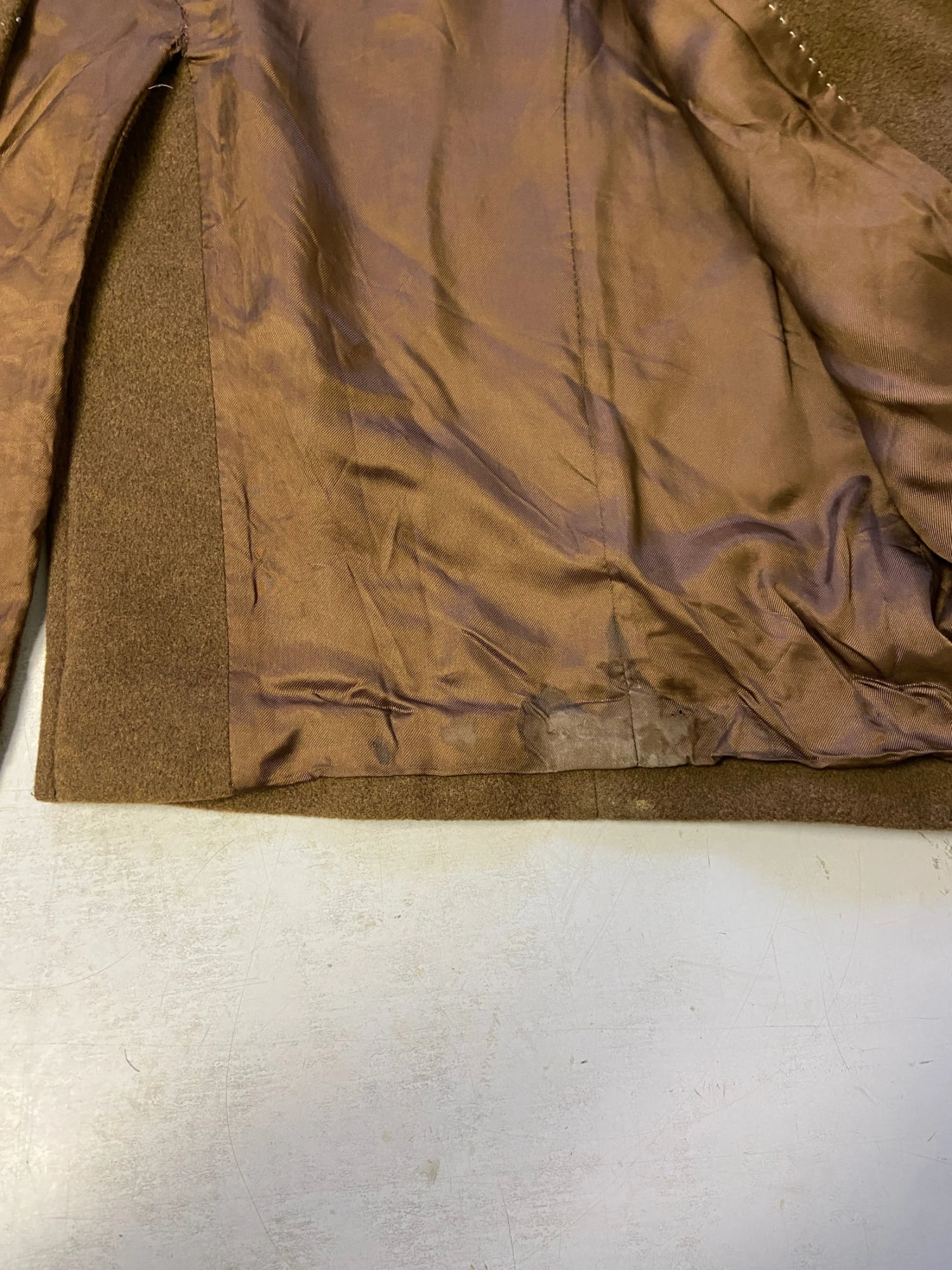 Vintage 90's Women Wool Blend Coat In Brown 5 Vintage 90's Women Wool Blend Coat In Brown - Image 5