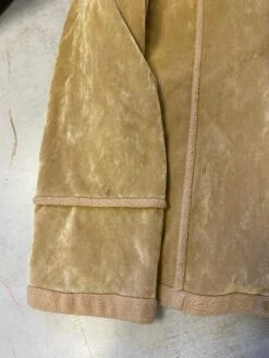 Vintage 00's Women Faux Suede Sherpa Jacket In Beige -Northern Grip IMG 1230