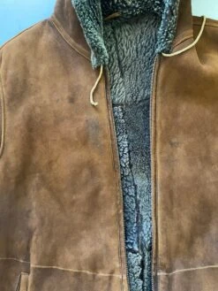 Vintage 90's Women Shearling Coat In Brown -Northern Grip IMG 2554