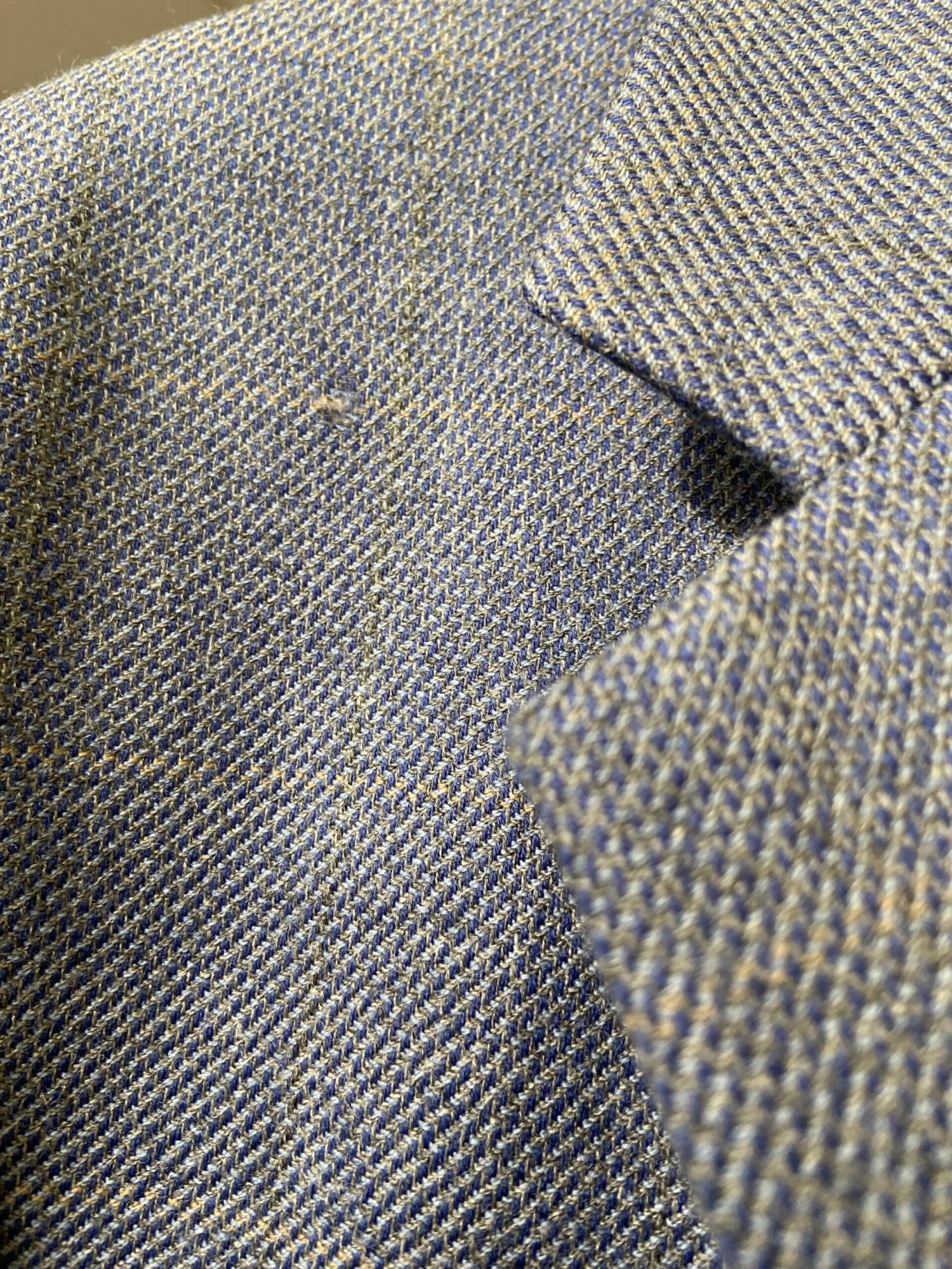 Vintage 90's Men Wool Blazer Vest In Blue 6 Vintage 90's Men Wool Blazer Vest In Blue - Image 6