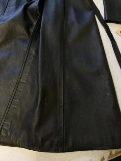 Vintage 90's Penny Lane Leather Coat In Black -Northern Grip IMG 4027