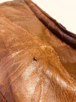 Vintage 80's Men Sherpa Lined Patchwork Leather Vest In Brown 14 Vintage 80's Men Sherpa Lined Patchwork Leather Vest In Brown -Northern Grip IMG 7652