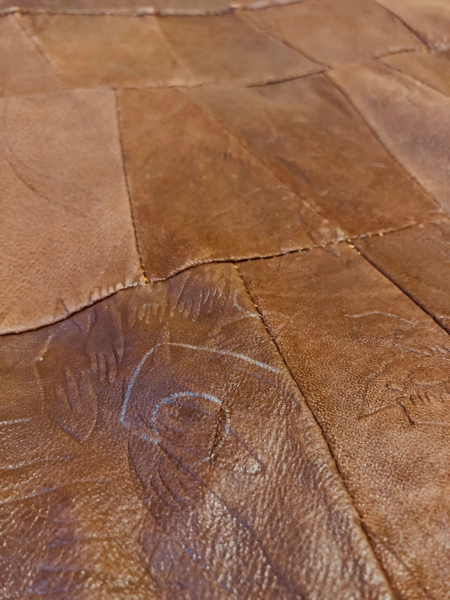 Vintage 80's Men Sherpa Lined Patchwork Leather Vest In Brown 8 Vintage 80's Men Sherpa Lined Patchwork Leather Vest In Brown - Image 8