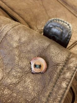 Vintage 90's Men Sheepskin Leather Coat In Grey -Northern Grip IMG 7795