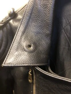 Vintage 80's Women Oversized Leather Biker Jacket In Black 9 Vintage 80's Women Oversized Leather Biker Jacket In Black -Northern Grip IMG 8348