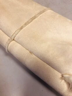 Vintage 00's Women Faux Sheepskin Coat In White -Northern Grip IMG 8386