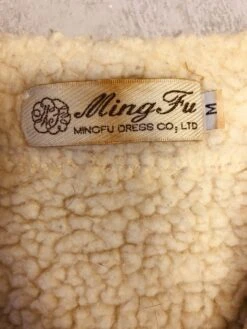 Vintage 90's Women Faux Sheepskin Coat In Light Brown -Northern Grip IMG 8639