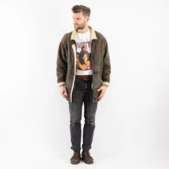 Vintage 70's Men Sheepskin Coat In Khaki 9 Vintage 70's Men Sheepskin Coat In Khaki -Northern Grip KVADRATS 11 91fa8dc6 3a3d 46b5 b0ec bf7a3951d4cb
