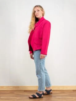 Vintage 90's Women Pink Blazer Jacket -Northern Grip Monta05M 203