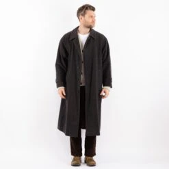 Vintage 90's Men Wool Coat In Gray -Northern Grip Square 0024 97ad7c6b 4074 402e 9e56 aec2da87b352