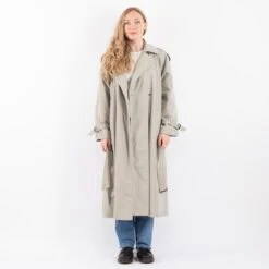 Vintage 90's Women Trench Coat In Gray -Northern Grip Square 0033 96490a97 6a9f 419e a2c2 aa485bd7e6f7
