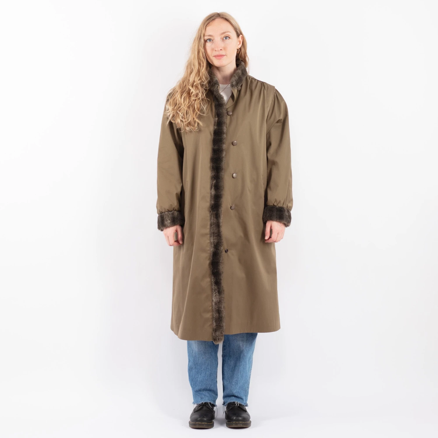 Vintage 70's Women Mac Coat In Brown 5 Vintage 70's Women Mac Coat In Brown - Image 5