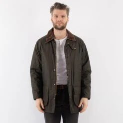 Vintage 90's Men Waxed Canvas Jacket In Khaki Green -Northern Grip Square 0055 8f4a72fc 65df 4281 acaa ccb6946189bb