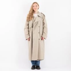 Vintage 90's Women Trench Coat In Beige -Northern Grip Square 0062 a0585114 3592 4adc a3c0 a7dff68538d2
