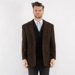 Vintage 80's Men Harris Tweed Jacket In Brown 9 Vintage 80's Men Harris Tweed Jacket In Brown -Northern Grip Square 0069
