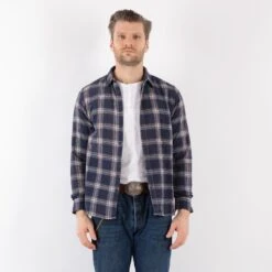 Vintage 90's Men Plaid Flannel Shirt In Blue 7 Vintage 90's Men Plaid Flannel Shirt In Blue -Northern Grip Square 0119