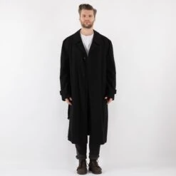 Vintage 70's Men Oversized Mac Coat In Black 9 Vintage 70's Men Oversized Mac Coat In Black -Northern Grip Square 0126 f3340a5b 6ee6 4b8b 9bb9 1ddedeb6fa62