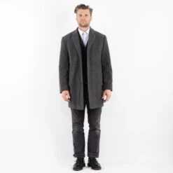 Vintage 90's Men Cashmere Wool Blend Coat In Gray -Northern Grip Square 0181 9ffee3b3 8de6 4d18 ad8c 01ff0a847974