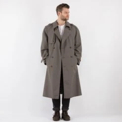 Vintage 70's Men Trench Coat In Gray -Northern Grip Square 0247 703f9c90 21b8 4dc3 b41f fd1356503a36