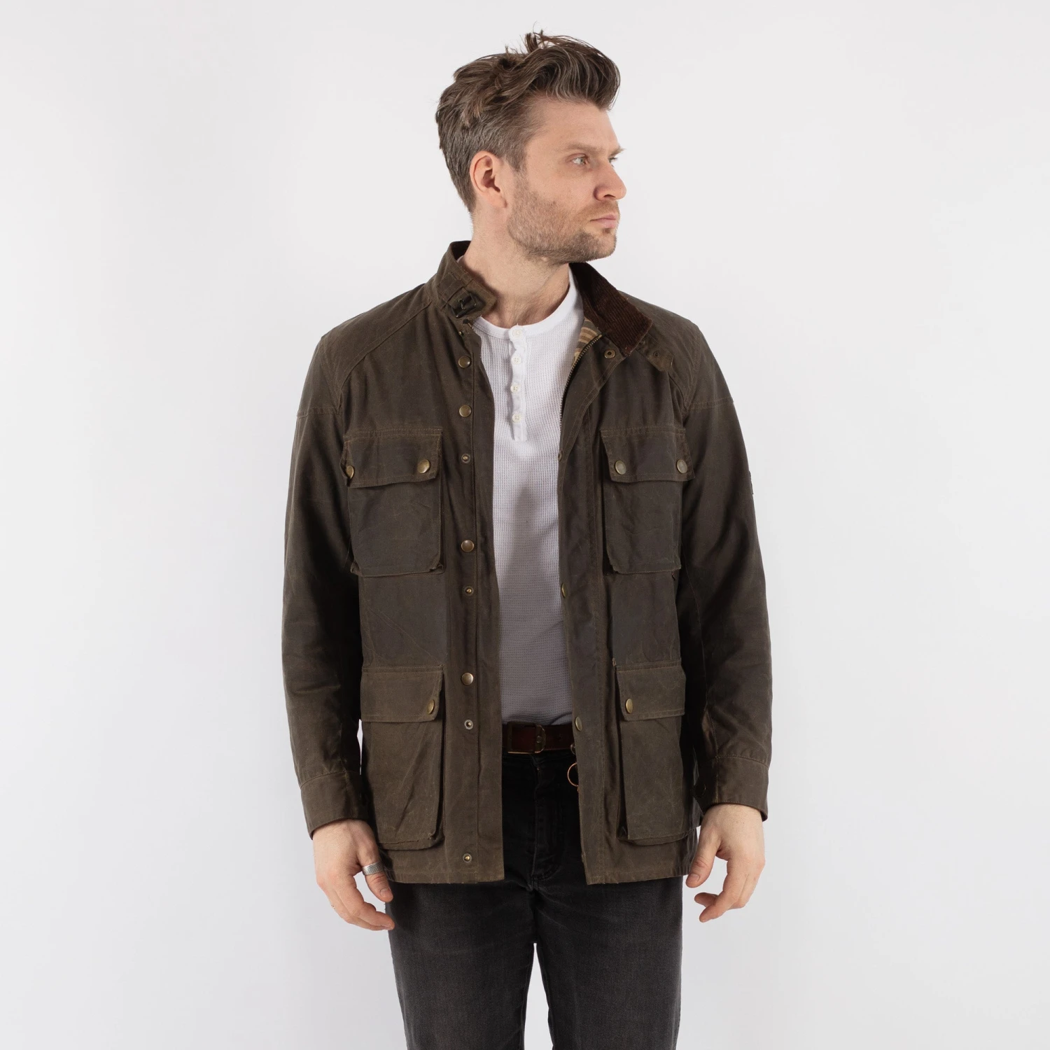 Vintage 90's Men Belstaff Waxed Canvas Jacket In Brown 5 Vintage 90's Men Belstaff Waxed Canvas Jacket In Brown - Image 5