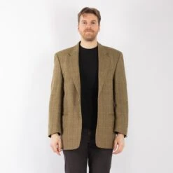 Vintage 90's Men Wool Blazer Jacket In Olive Green 9 Vintage 90's Men Wool Blazer Jacket In Olive Green -Northern Grip Square 0287 50bc497a 4403 42c1 8851 4dfeb32d1c9e