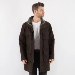 Vintage 00's Men Waxed Canvas Coat In Brown -Northern Grip Square 0294 345bcb99 6681 4907 8d11 34318ec6abb3