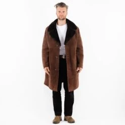 Vintage 70's Men Sheepskin Shearling Coat In Brown 9 Vintage 70's Men Sheepskin Shearling Coat In Brown -Northern Grip Square 0316 91d62273 c14e 444f 84cf 9905caf6f778