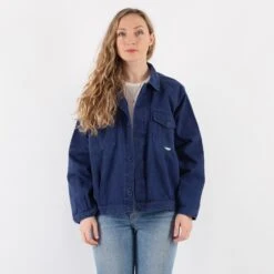 Vintage 90's Women Cropped Italian Work Jacket In Blue 9 Vintage 90's Women Cropped Italian Work Jacket In Blue -Northern Grip Square 0338 85115869 3d98 4a7f 9b8a eacc579f72a6