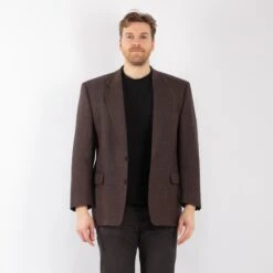 Vintage 70's Men Wool Blazer Jacket In Multi 9 Vintage 70's Men Wool Blazer Jacket In Multi -Northern Grip Square 0349