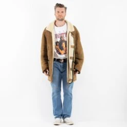Vintage 80's Men Sheepskin Shearling Coat In Beige 9 Vintage 80's Men Sheepskin Shearling Coat In Beige -Northern Grip Square 0455 295024db f7f2 4a5c b6cc 38b441795993