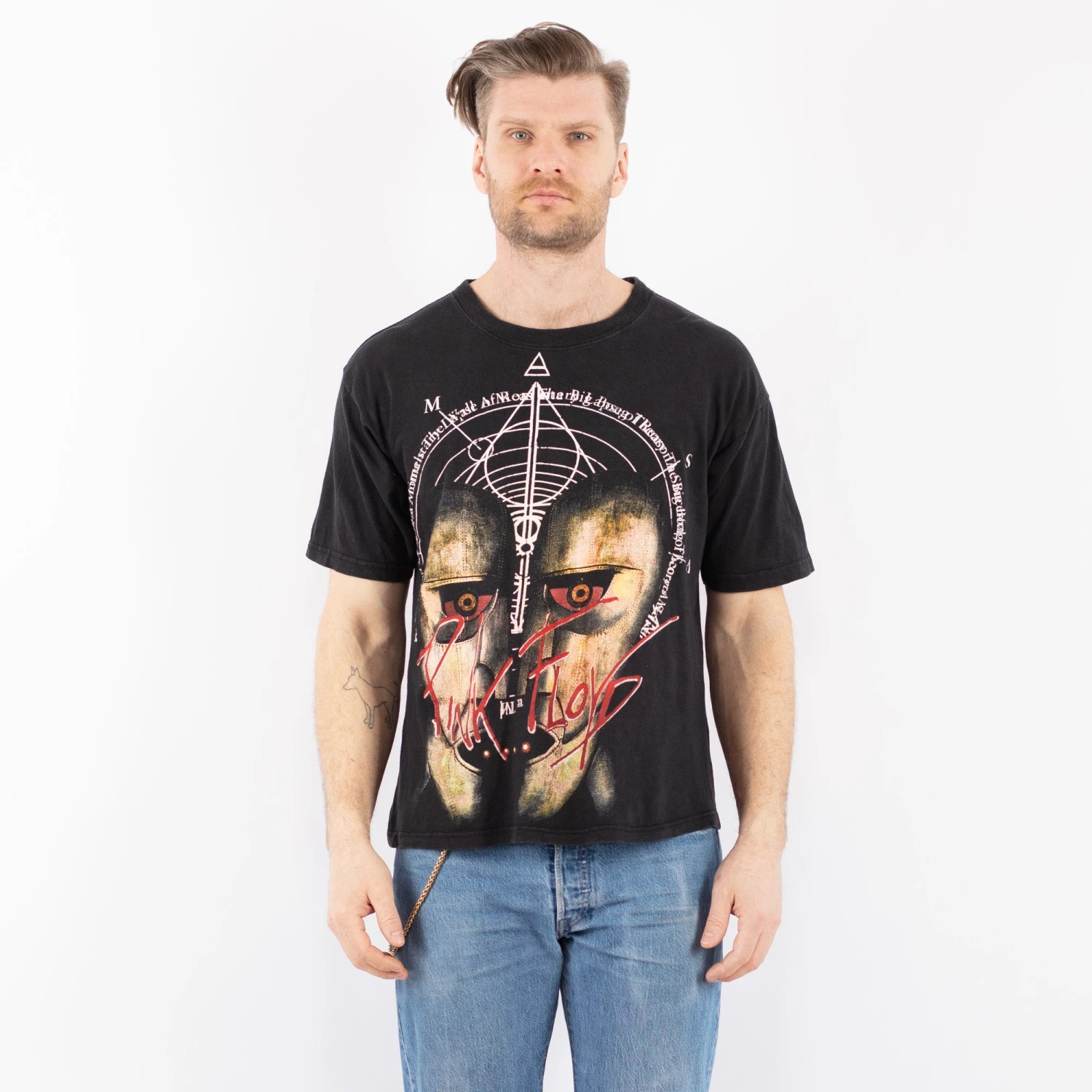 Vintage 00's Men Pink Floyd Print T-Shirt In Gray 5 Vintage 00's Men Pink Floyd Print T-Shirt In Gray - Image 5