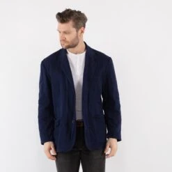 Vintage 80's Men Italian Work Jacket In Blue -Northern Grip Square 0554