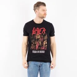 Vintage 00's Men Slayer Print T-Shirt In Black 9 Vintage 00's Men Slayer Print T-Shirt In Black -Northern Grip Square 0567