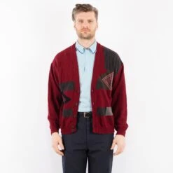 Vintage 70's Men Cardigan In Red 9 Vintage 70's Men Cardigan In Red -Northern Grip Square 0724