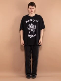 Vintage 00's Men T-shirt With Biker Print