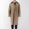 Vintage 00's Men Oversized Mac Coat In Beige
