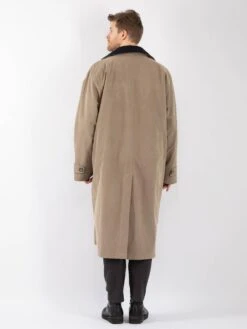 Vintage 00's Men Oversized Mac Coat In Beige 9 Vintage 00's Men Oversized Mac Coat In Beige -Northern Grip Vintage 00s Men Mac Coat 0071