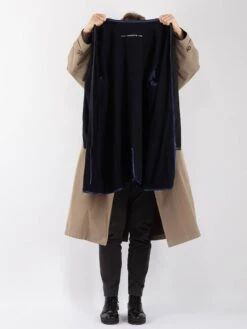 Vintage 00's Men Oversized Mac Coat In Beige 11 Vintage 00's Men Oversized Mac Coat In Beige -Northern Grip Vintage 00s Men Mac Coat 0072