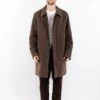 Vintage 00's Men Mac Coat In Brown