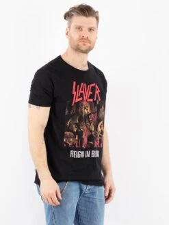 Vintage 00's Men Slayer Print T-Shirt In Black 7 Vintage 00's Men Slayer Print T-Shirt In Black -Northern Grip Vintage 00s Men T Shirt 0568 869705a3 e275 4e4f 86be e6a2be50becc