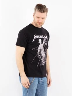 Vintage 00's Men Metallica Print T-Shirt In Black 8 Vintage 00's Men Metallica Print T-Shirt In Black -Northern Grip Vintage 00s Men T Shirt 0621