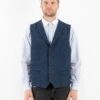 Vintage 00's Men Tweed Vest In Blue