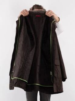 Vintage 00's Men Waxed Canvas Coat In Brown -Northern Grip Vintage 00s Men Waxed Canvas Coat 0297