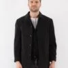 Vintage 00's Men Wool Blend Jacket In Gray