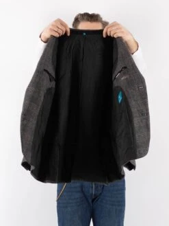 Vintage 00's Men Wool Blend Blazer Jacket In Gray 8 Vintage 00's Men Wool Blend Blazer Jacket In Gray -Northern Grip Vintage 00s Men Wool Blazer 0395