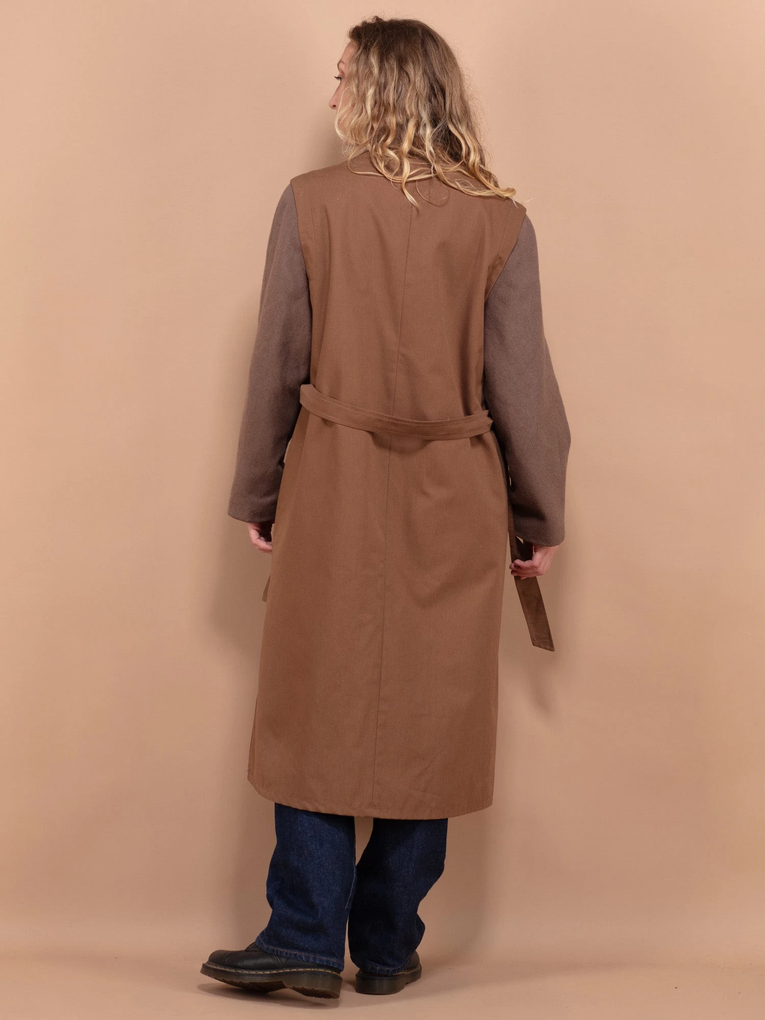 Vintage 00's Women Wool Blend Coat In Brown 2 Vintage 00's Women Wool Blend Coat In Brown - Image 2