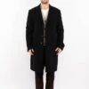Vintage 00's Men Wool Blend Coat In Black