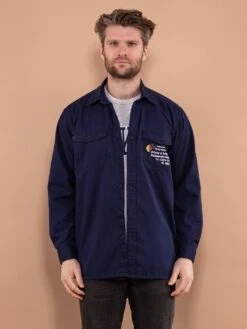Vintage 00's Men Work Shirt
