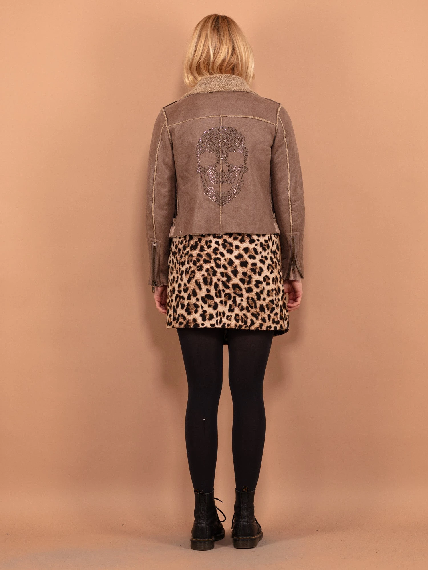 Vintage 00's Women Faux Shearling Jacket In Brown 2 Vintage 00's Women Faux Shearling Jacket In Brown - Image 2